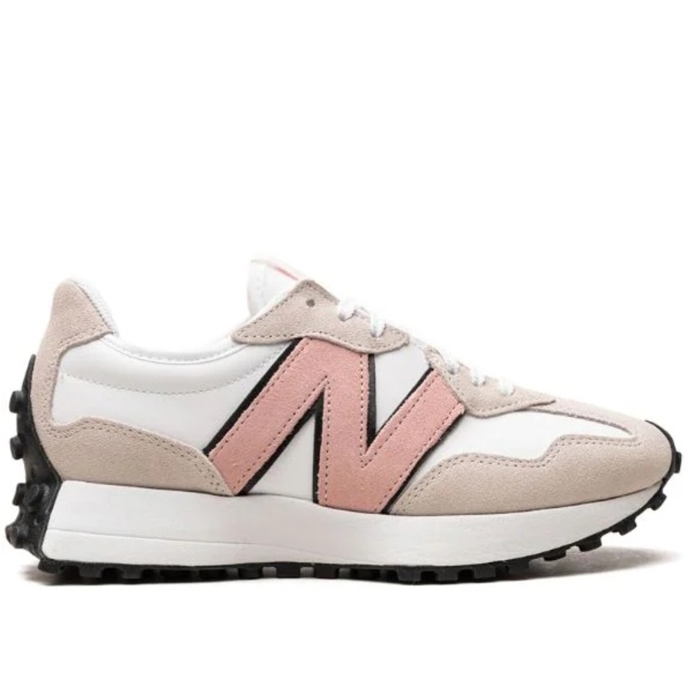 New Balance 327 Women’s Sneakers Size 7.5 - Black/Pink Haze - Gently Used